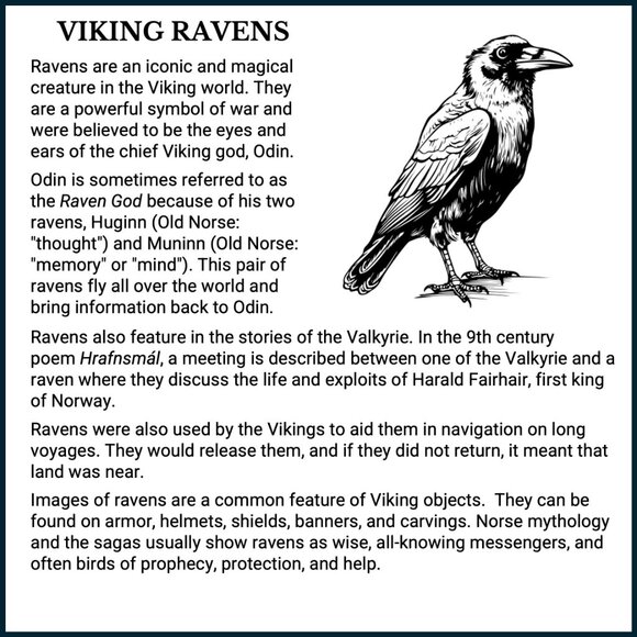 Odin's Ravens Pendant Necklace with Hand Knotted Soft Black Leather Cord - Picture 5 of 9